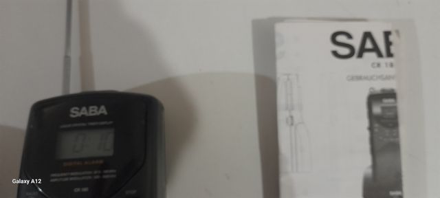 Radio AM FM Vintage Anni 90 Saba CR 185 Con Base