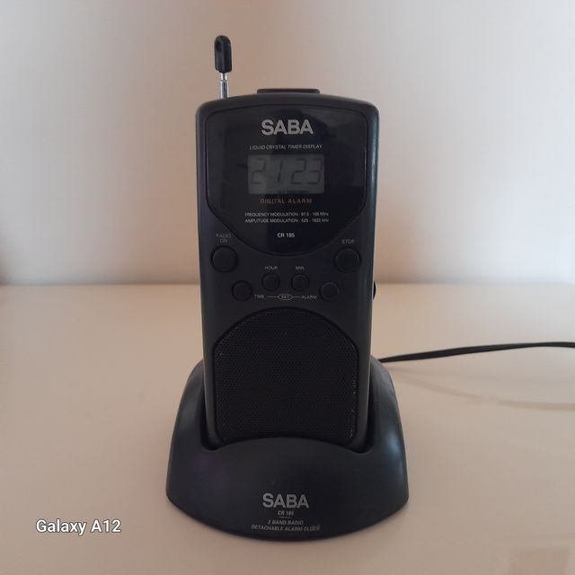 Radio AM FM Vintage Anni 90 Saba CR 185 Con Base