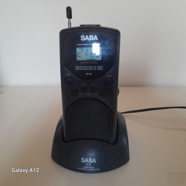 Radio AM FM Vintage Anni 90 Saba CR 185 Con Base