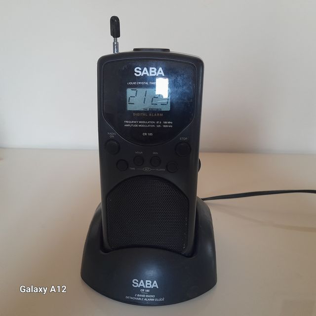 Radio AM FM Vintage Anni 90 Saba CR 185 Con Base