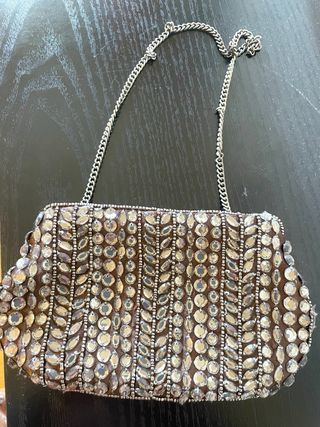 Bolso de mano fiesta, coctel , eventpedreria HAZEL