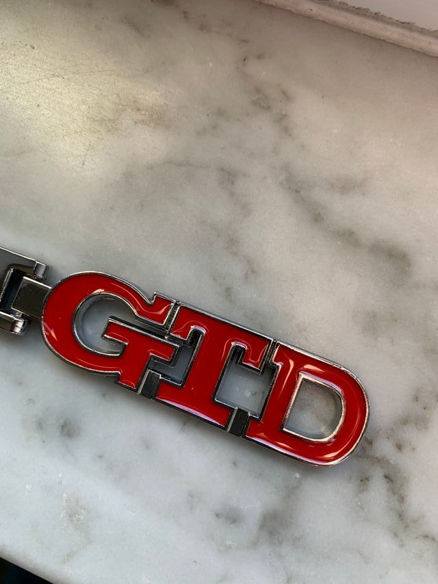 Portachiavi VW Golf GTD in metallo 2025