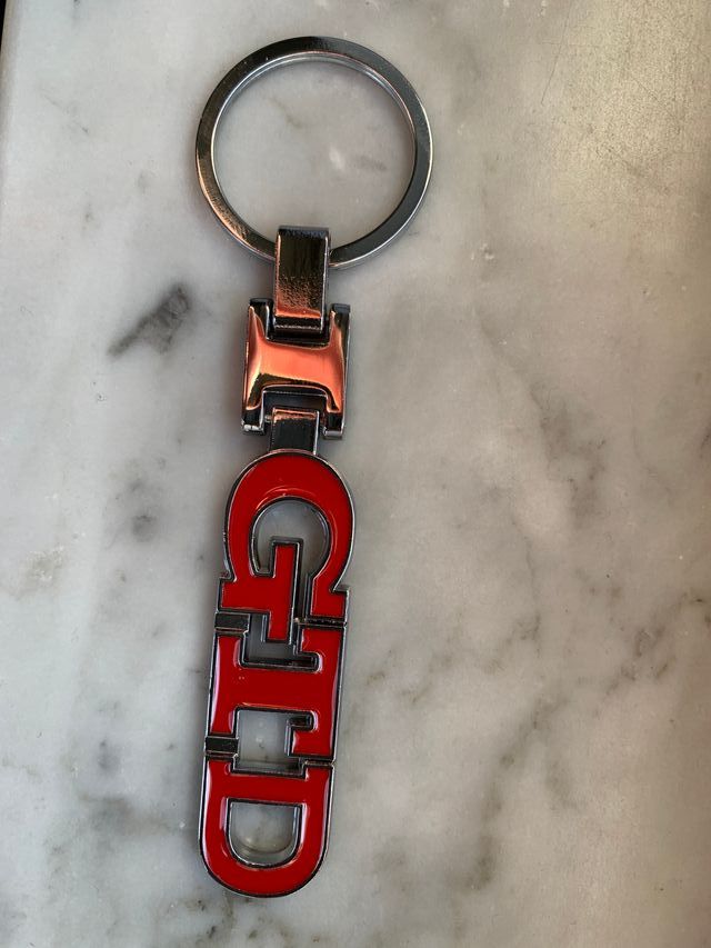 Portachiavi VW Golf GTD in metallo 2025