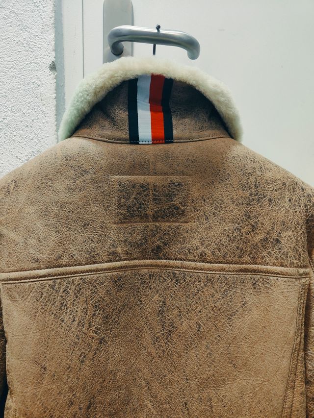 Cazadora TOMMY HILFIGER 48 S M Piel cuero XWZ