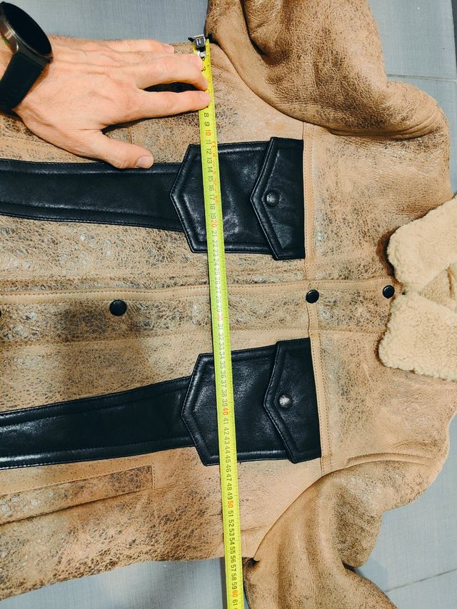 Cazadora TOMMY HILFIGER 48 S M Piel cuero XWZ