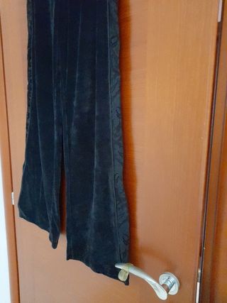 Pigiama in velluto nero