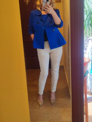 Pantalón brocado H&M