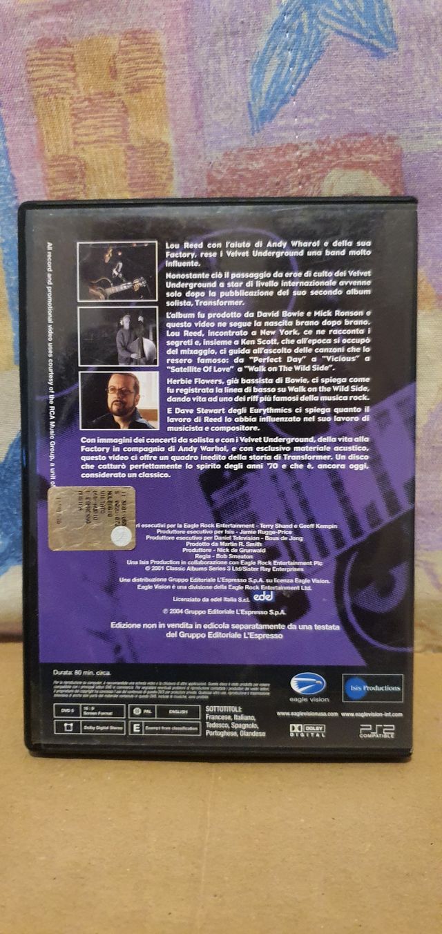 LOU REED, TRANSFORMER - DVD