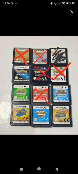 Lote Juegos Nintendo DS Pokémon