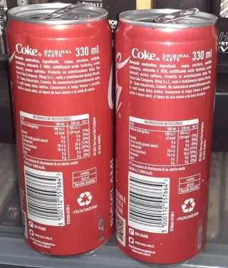 2 Lattine Coca cola serie Super eroi Marvel comics