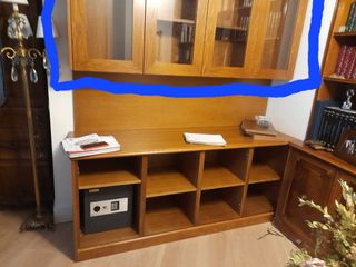 Muebles vitrina madera