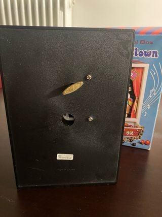 Caja musical payaso antigua