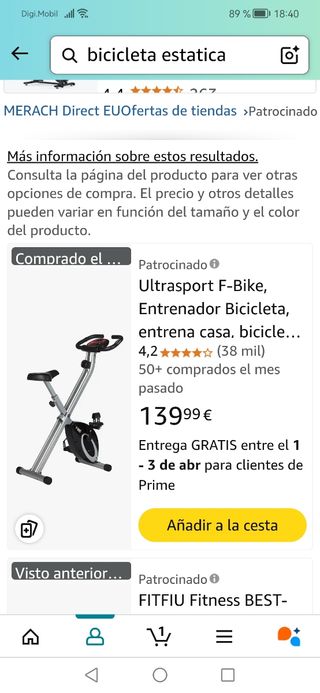 Bicicleta estática
