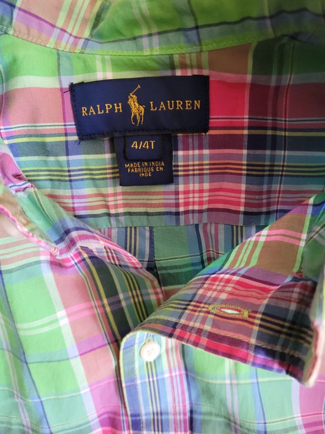 Camisa niño cuadros Ralph Lauren