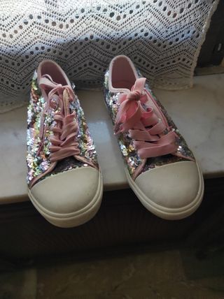 Bonitas zapatillas de lentejuelas n° 36 