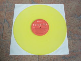 Sabrina Salerno - Sabrina - LP giallo trasparente
