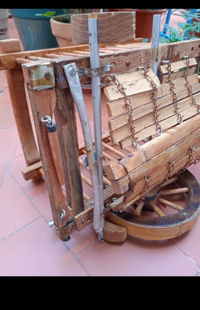 SIGLO XVIII CARRO HECHO A MANO RELIQUIA ÚNICA