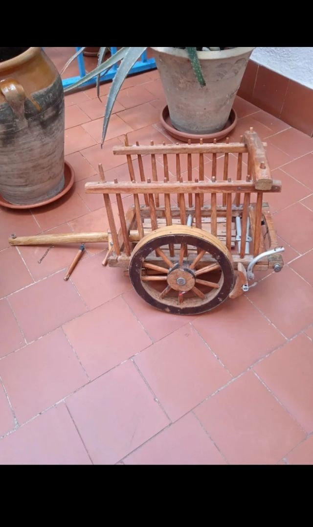 SIGLO XVIII CARRO HECHO A MANO RELIQUIA ÚNICA