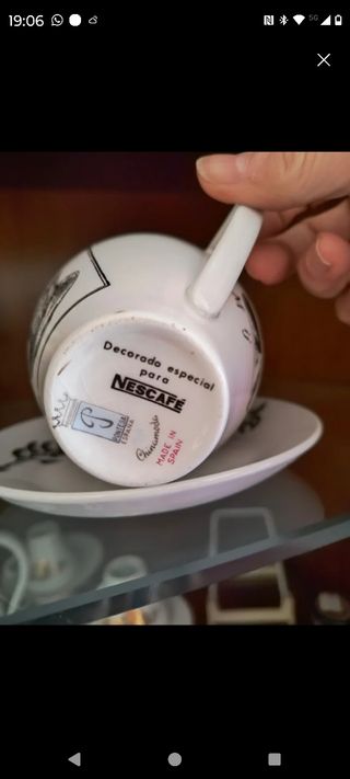 Juego de café con leche o chocolate