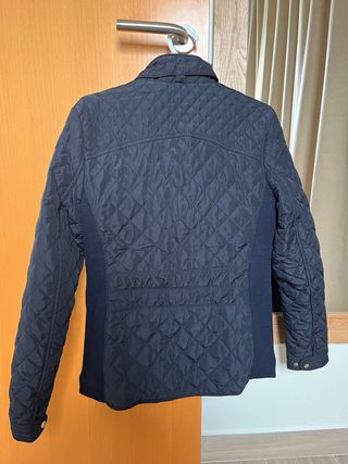 Chaqueta acolchada azul marino mujer