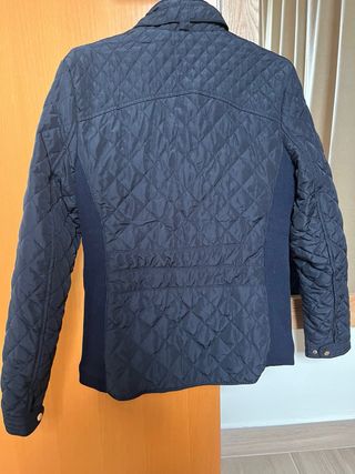 Chaqueta acolchada azul marino mujer