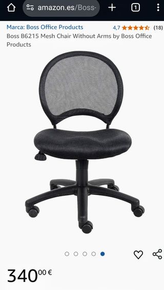 SILLA DE OFICINA ESCRITORIO BOSS OFFICE PRODUCTS