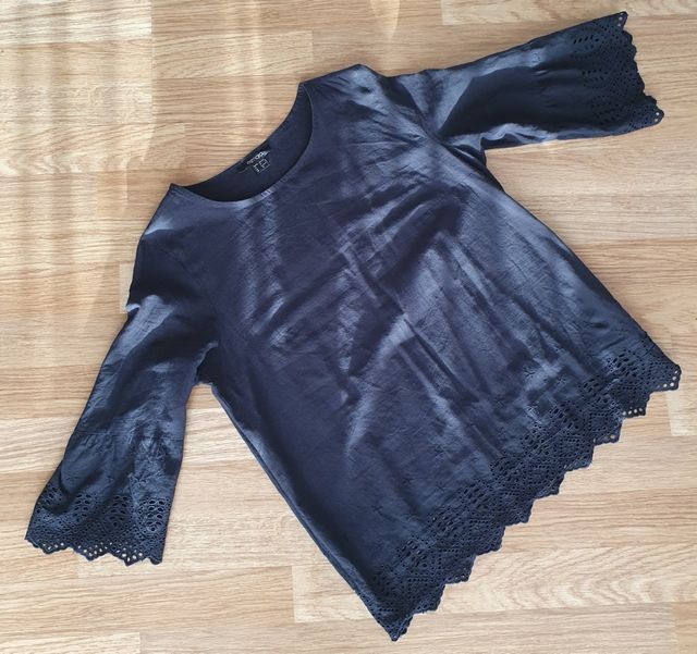 Blusa camisa negra mujer TM