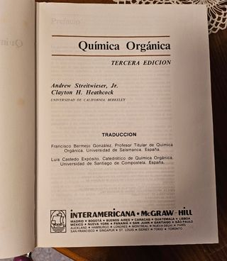 Química orgánica Streitwieser