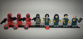 Squid Game Miniaturas, LLaveros Imanes Personaliza