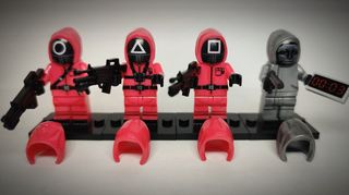 Squid Game Miniaturas, LLaveros Imanes Personaliza