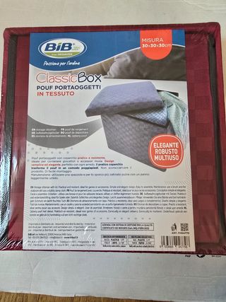 Pouf contenitore nuovo elegante organazier