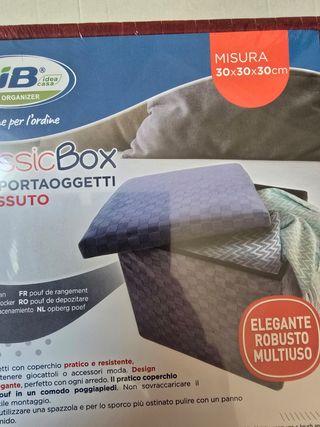 Pouf contenitore nuovo elegante organazier