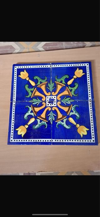 Azulejos valencianos antiguos 7 unidades 20x20