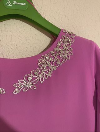Vestido rosa de boda
