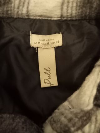 Sobre camisa unisex de cuadros
