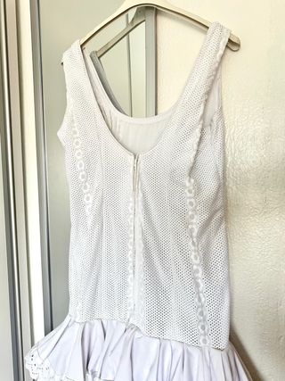 Traje de flamenca blanco 40/42