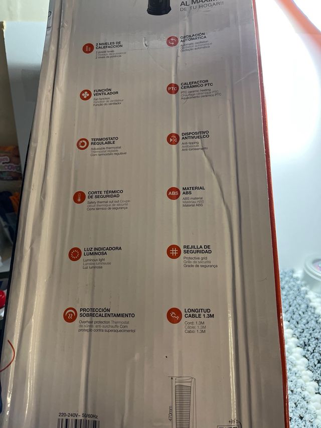 Calefactor giratorio ceramico