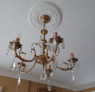 Lampara de lagrimas de cristal