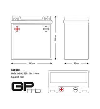 Batería GEL MOTO nueva