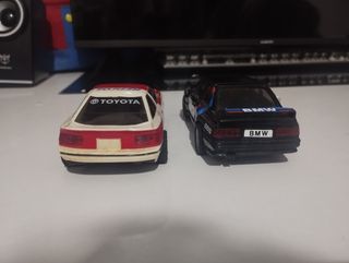 Scalextric antiguo BMW y Toyota