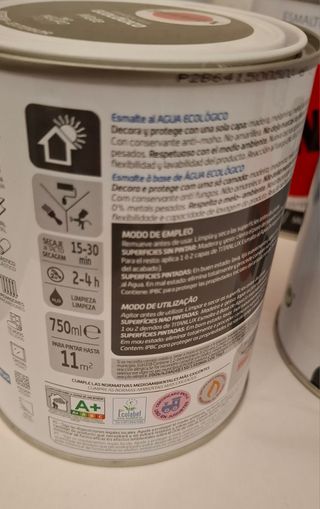 Pintura Nueva Esmalte Al Agua
