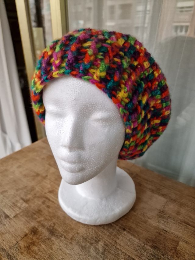 Boina gorro de punto de colores