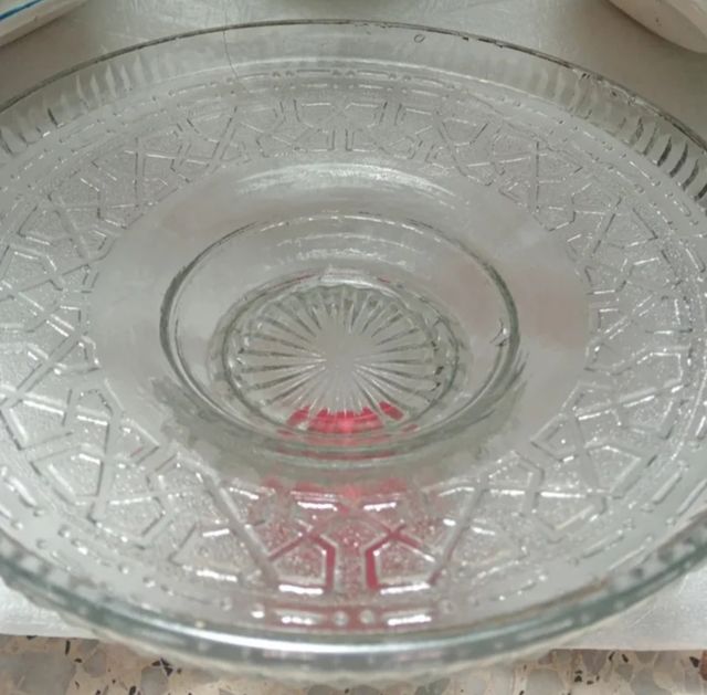 Fruttiera antica in vetro