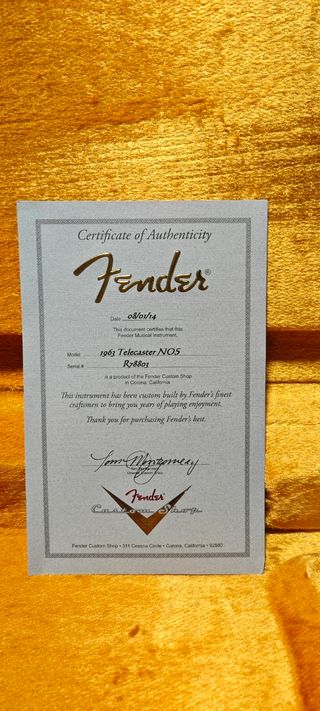 Fender Telecaster '63 NOS 3T Sunburst 