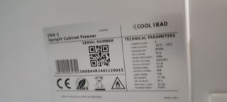 ARMARIO DE CONGELACIÓN O ESCARCHACOPAS EN ACERO