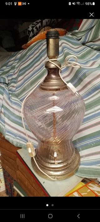 lampara cristal antigua