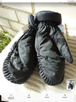 Manoplas polares negras talla única 3M