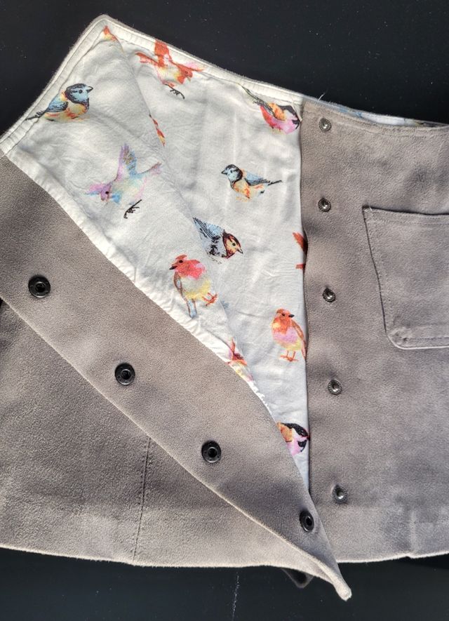 Falda terciopelo niña talla 7 años Zara