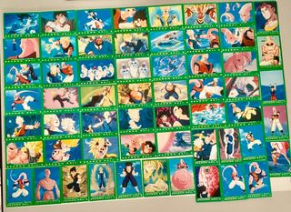 49 carte serie verde Dragon Ball Z + 3 serie rossa