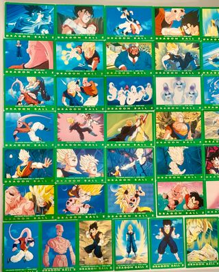 49 carte serie verde Dragon Ball Z + 3 serie rossa